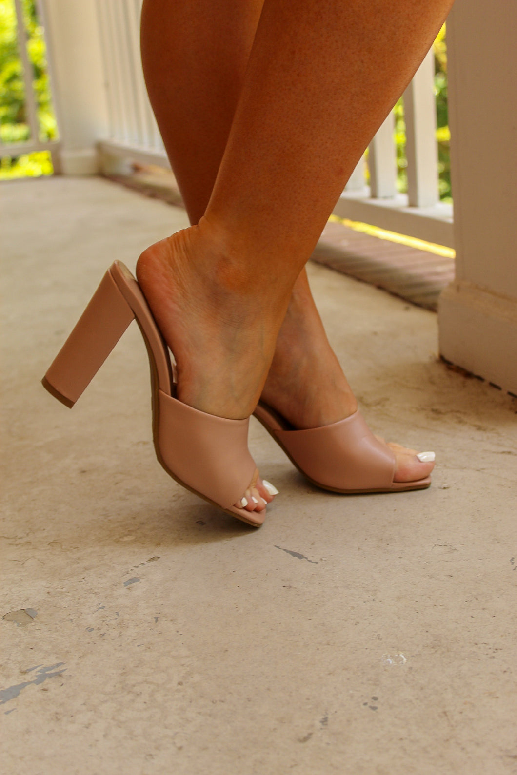 Kay Slide on Mule- Nude