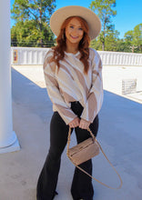Load image into Gallery viewer, Issy Zebra Print Oversized Sweater- Cream
