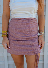 Load image into Gallery viewer, Katherine Ruching Mini Skirt- Mauve
