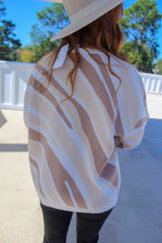 Load image into Gallery viewer, Issy Zebra Print Oversized Sweater- Cream
