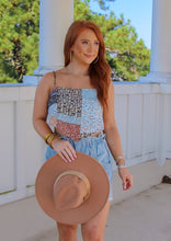 Load image into Gallery viewer, Emmie Paisley Patchwork Cami Scarf
