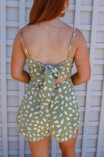 Load image into Gallery viewer, Cassia Printed Cami Romper- Sage
