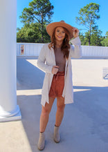 Load image into Gallery viewer, Sabrina Long Sleeve Jacket with Belt- Oatmeal
