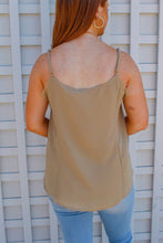 Load image into Gallery viewer, Jacklyn Light Olive Lace Cami
