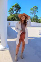 Load image into Gallery viewer, Leslie Ribbed Long Sleeve Crop Athleisure Top- Toast
