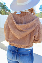 Load image into Gallery viewer, Jessi Corduroy Zip Up Jacket- Camel

