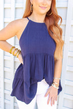 Load image into Gallery viewer, Jaycee Tiered Open Detail Tank Top
