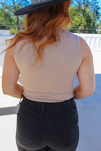 Load image into Gallery viewer, Dessi Tank Turtle Neck Bodysuit- Taupe
