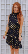 Load image into Gallery viewer, Sophia Black Printed Ruffle Dress
