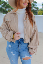 Load image into Gallery viewer, Jamie Corduroy Button Jacket- Beige
