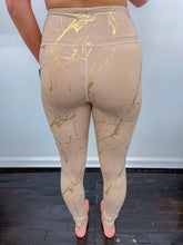 Load image into Gallery viewer, Marble Foil Highwaisted Leggings- Copper Foil
