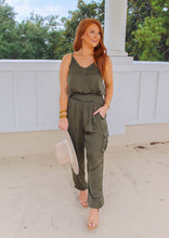 Load image into Gallery viewer, Bella Olive Jumpsuit
