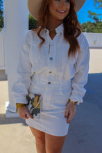 Load image into Gallery viewer, Riley White Denim Utility Dress

