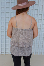 Load image into Gallery viewer, Aubrey Layered Ruffled Tank- Cream
