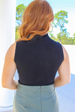 Load image into Gallery viewer, Dessi Tank Turtle Neck Bodysuit- Black
