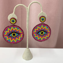 Load image into Gallery viewer, Multicolor Eye Statement Earrings
