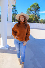 Load image into Gallery viewer, Kia Turtleneck Dolman Sweater- Camel
