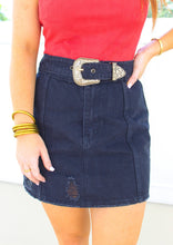 Load image into Gallery viewer, Cheyenne Buckle Mini Skirt
