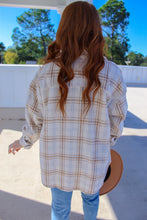 Load image into Gallery viewer, Skylyn Oversized Plaid Shacket- Cream
