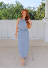 Load image into Gallery viewer, Keri Printed Cami Dress- Misty Blue
