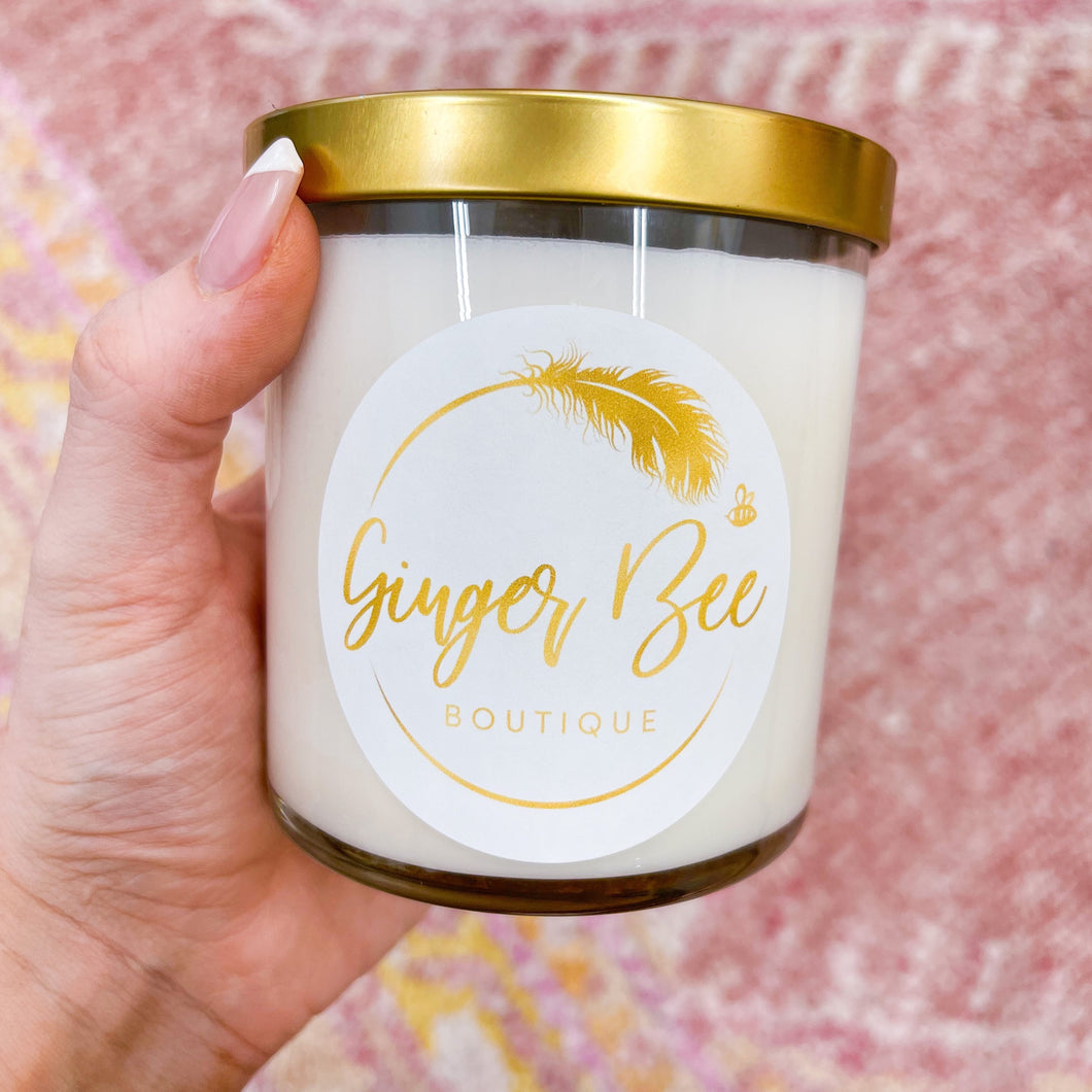 Ginger Bee Glass Candle