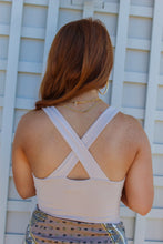 Load image into Gallery viewer, Harriett Square Neck X Back Bodysuit- Ivory
